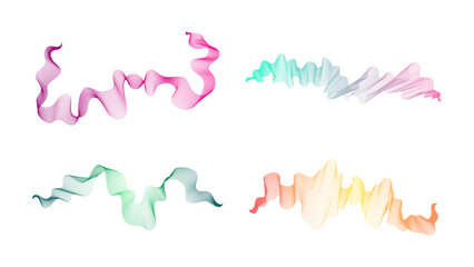 Abstract backdrop with wave gradient lines