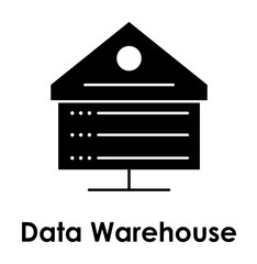 house, warehouse icon. Element of business icon with description. Glyph icon for website design and development, app development. Premium icon