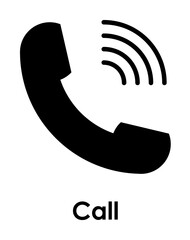 handset, signal, call icon. One of business collection icons for websites, web design, mobile app