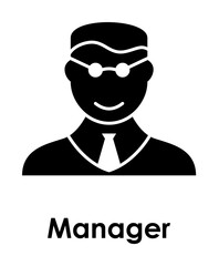 man, manager icon. One of business collection icons for websites, web design, mobile app