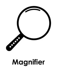 magnifier icon. One of the business collection icons for websites, web design, mobile app