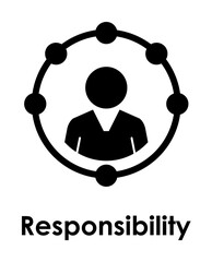 circle, worker, responsibility icon. One of the business collection icons for websites, web design, mobile app