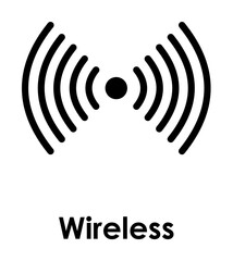 wireless icon. One of business icons for websites, web design, mobile app