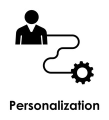worker, connection, gear, personalization icon. One of business icons for websites, web design, mobile app