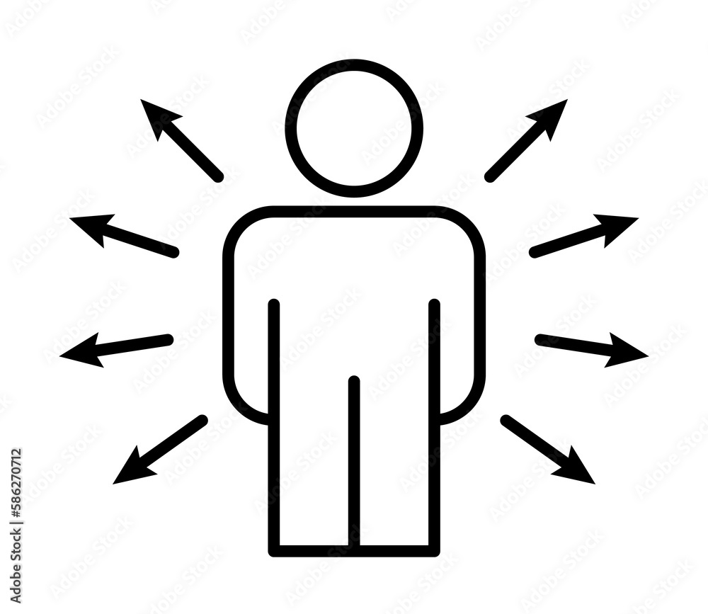 Aufkleber employee selection line icon. element of business organisation icon for mobile concept and web apps.