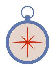 compass colored illustration. Element of camping icon for mobile concept and web apps. Flat design compass colored illustration can be used for web and mobile. Premium icon