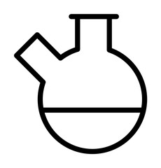 Flask, chemistry icon. Simple line, outline elements of stinks icons for ui and ux, website or mobile application