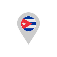 Fototapeta premium Cuba flags icon set, Cuba independence day icon set vector sign symbol