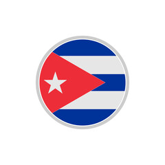 Cuba flags icon set, Cuba independence day icon set vector sign symbol