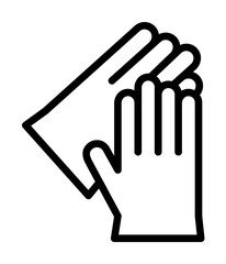 Obraz premium Glove, chemistry icon. Simple line, outline elements of stinks icons for ui and ux, website or mobile application