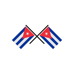 Cuba flags icon set, Cuba independence day icon set vector sign symbol