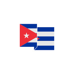 Cuba flags icon set, Cuba independence day icon set vector sign symbol