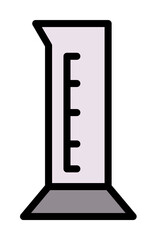 Flask, chemistry icon. Simple color with outline elements of stinks icons for ui and ux, website or mobile application