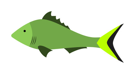 a fish flat icon. Element of beach holidays colored icon for mobile concept and web apps. Detailed a fish flat icon can be used for web and mobile. Premium icon