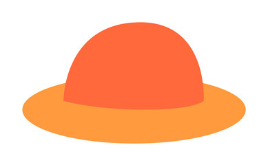 Beach hat flat icon. Element of beach holidays colored icon for mobile concept and web apps. Detailed Beach hat flat icon can be used for web and mobile. Premium icon
