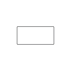 Geometric shapes, rectangle icon. Simple line, outline vector 3d figures icons for ui and ux, website or mobile application