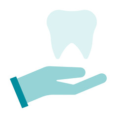 Dentistry, dentist, doctor, give, hospital teeth tooth color icon