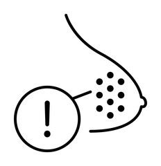 cancer, disease, medical icon. Element of disease icon. Thin line icon for website design and development, app development. Premium icon