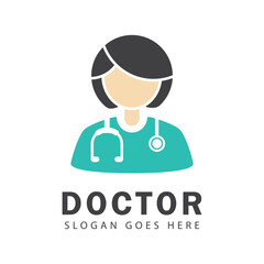 Doctor logo icon vector design.