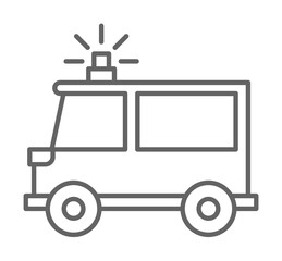 Emergencies, ambulance icon. Element of emergencies icon. Thin line icon for website design and development, app development