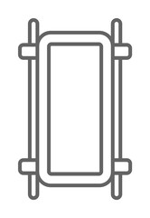 Emergencies, stretcher icon. Element of emergencies icon. Thin line icon for website design and development, app development