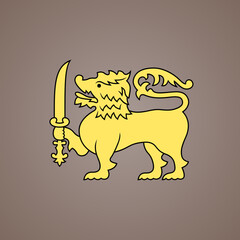 Symbol from the flag of Sri Lanka
