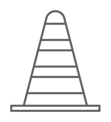 Emergencies, traffic cone icon. Element of emergencies icon. Thin line icon for website design and development, app development
