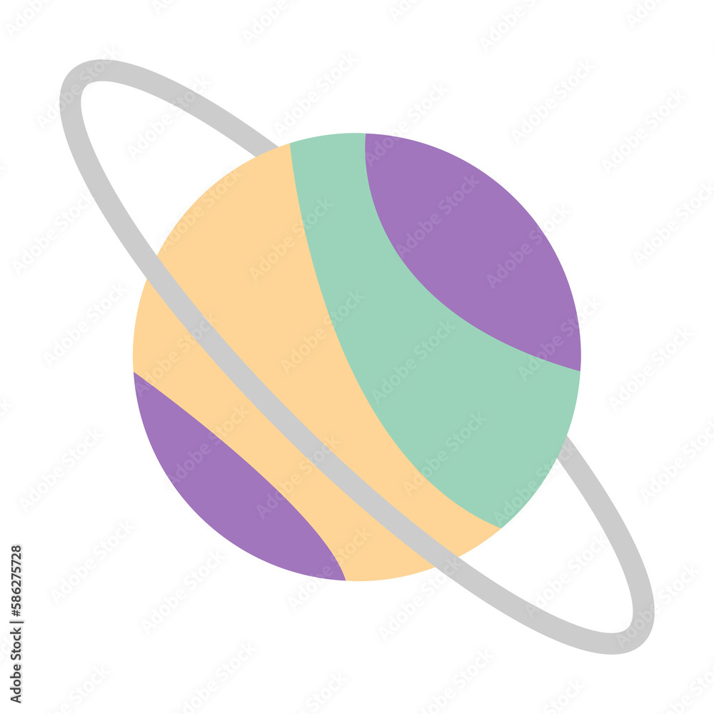 Poster planet space icon. simple color elements of esoteric icons for ui and ux, website or mobile applicat