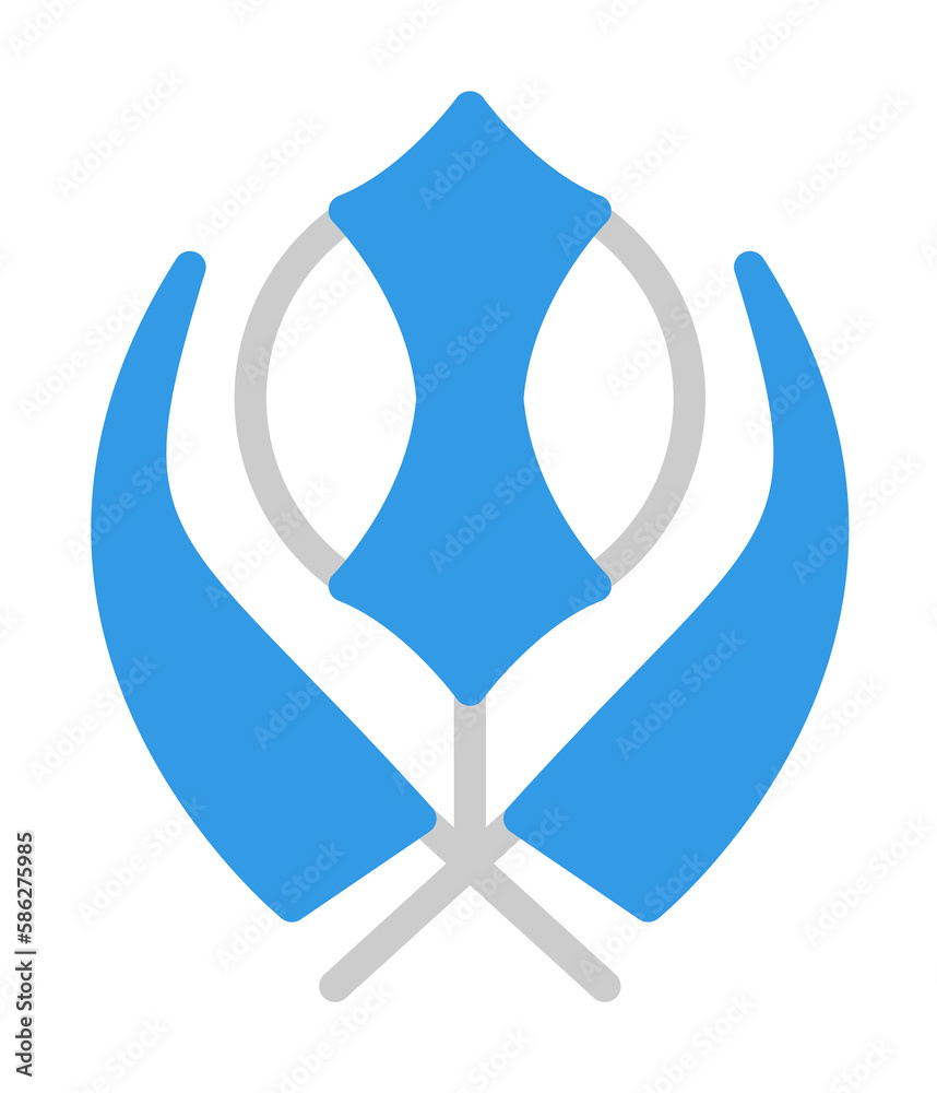 Poster symbol khandwa icon. simple color elements of esoteric icons for ui and ux, website or mobile applic