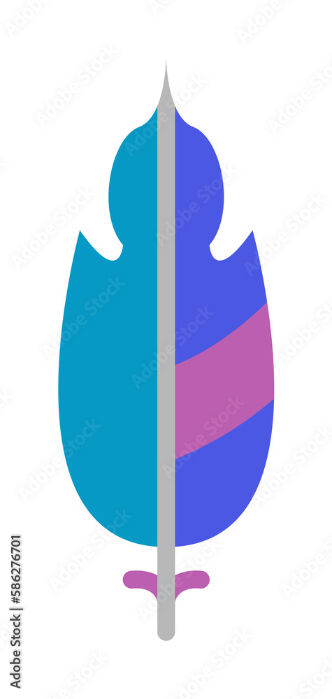 Poster wing bird icon. simple color elements of feather icons for ui and ux, website or mobile application