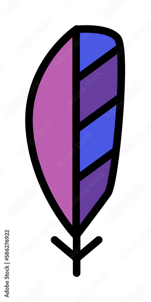 Poster wing bird icon. simple color with outline elements of feather icons for ui and ux, website or mobile