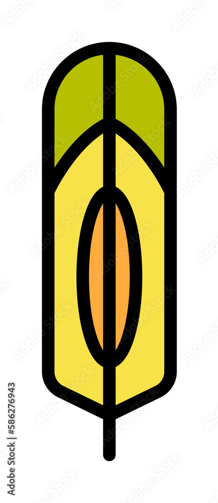 Poster wing bird icon. simple color with outline elements of feather icons for ui and ux, website or mobile