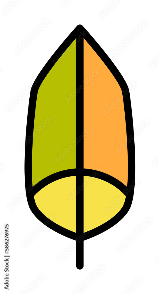 Poster wing bird icon. simple color with outline elements of feather icons for ui and ux, website or mobile