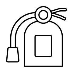 Extinguisher, firefighter icon. Element of firefighter icon. Thin line icon for website design and development, app development