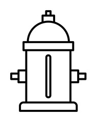 Hydrant, firefighter icon. Element of firefighter icon. Thin line icon for website design and development, app development