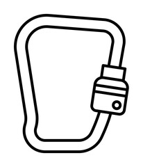 Carabineer, firefighter icon. Element of firefighter icon. Thin line icon for website design and development, app development