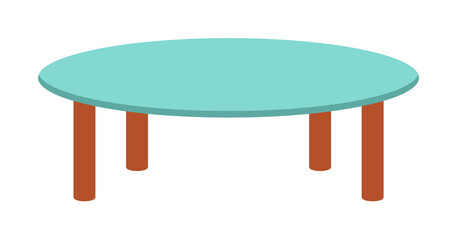 glass coffee table flat icon. Element of furniture colored icon for mobile concept and web apps. Detailed glass coffee table flat icon can be used for web and mobile. Premium icon