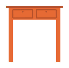 desk flat icon. Element of furniture colored icon for mobile concept and web apps. Detailed desk flat icon can be used for web and mobile. Premium icon