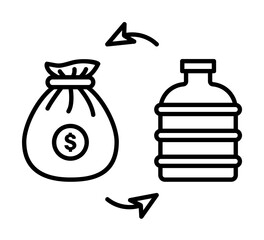 Trading icon. Element of future business icon