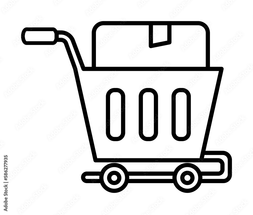 Poster send box icon. element of global logistics icon for mobile concept and web apps. thin line send box 