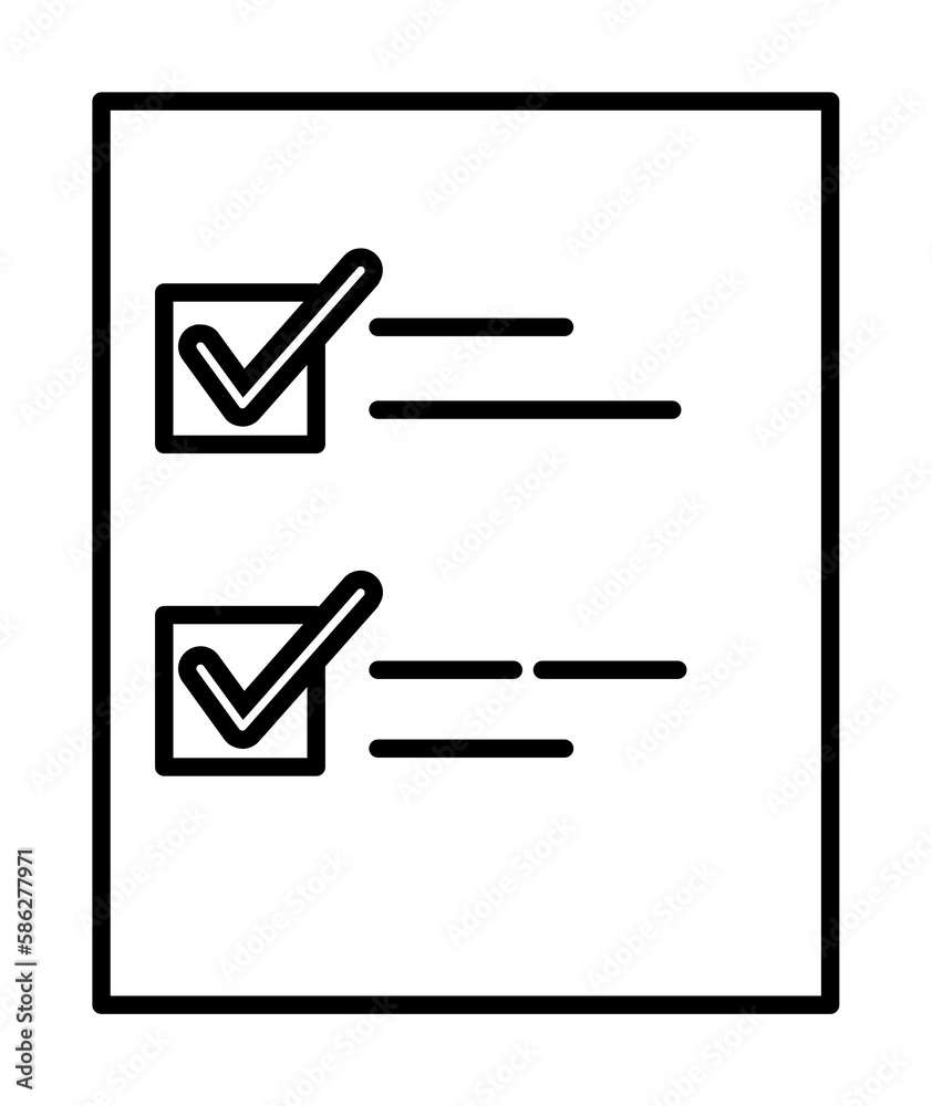 Aufkleber list icon. element of global logistics icon for mobile concept and web apps. thin line list icon can