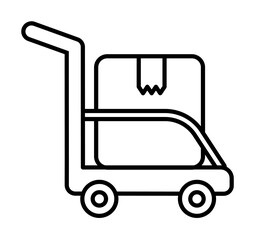 Move box icon. Element of global logistics icon for mobile concept and web apps. Thin line Move box icon can be used for web and mobile