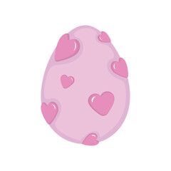 Isolated traditional decorated easter egg Vector illustration