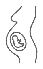 health, embryo, fetus, pregnancy. Element of health icon. Thin line icon for website design and development, app development. Premium icon