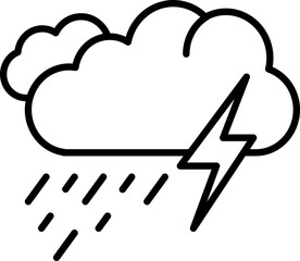 Rain icon. Ecology concept icon style