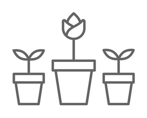 Tulips, Holland icon. Element of Holland icon. Thin line icon for website design and development, app development. Premium icon