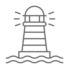Lighthouse, Holland icon. Element of Holland icon. Thin line icon for website design and development, app development. Premium icon