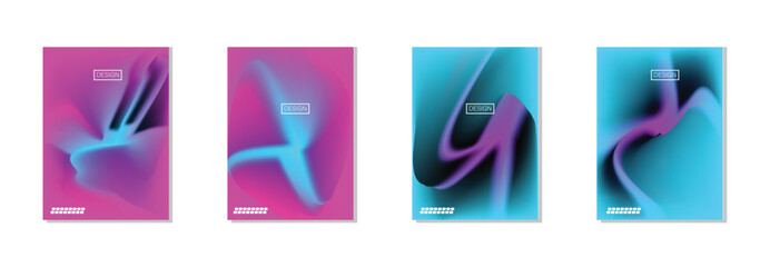 collection of abstract backgrounds with beautiful gradation colors, colorful backgrounds for poster flyer banner backdrop.vertical banner.cool fluid background vector illustration.