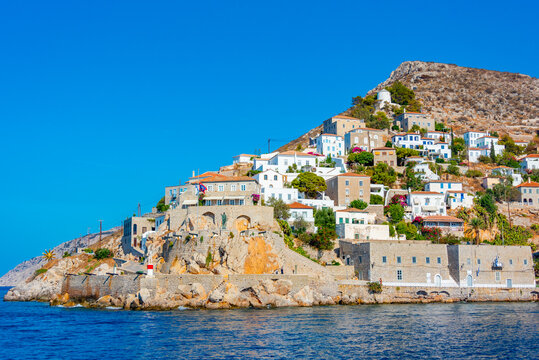 Cityscape of Greek town Hydra