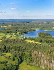 Latvian countryside, Lake Ots in Latgale.
